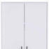 71" White Tall Two Door Closet